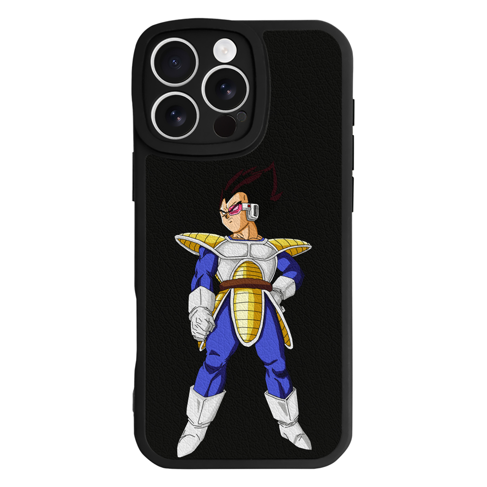 （画像用） ドラゴンボール ベジータ四世（Bejīta Yonsei）DRAGON BALL Vegeta IV 【iPhone 16シリーズ対応】シリコンスマホケース（レザー調） 材質：シリコン